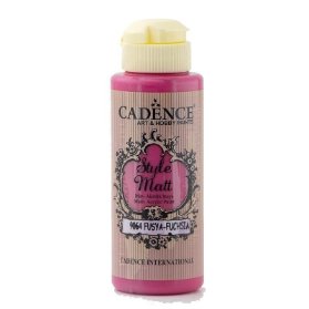 Matná akrylová barva Cadence Style Matt - růžová fuchsiová / 120 ml