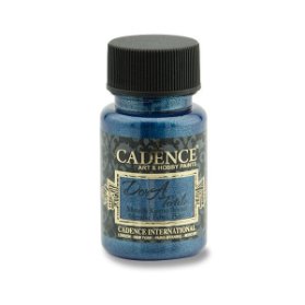 Metalická barva na textil Cadence Dora Textile - tmavě modrá / 50 ml