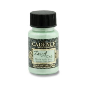 Metalická barva na textil Cadence Dora Textile - mátová / 50 ml