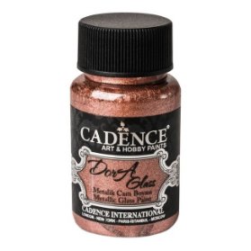 Metalická barva na sklo Cadence Dora Glass, 50 ml - antique piink, starorůžová