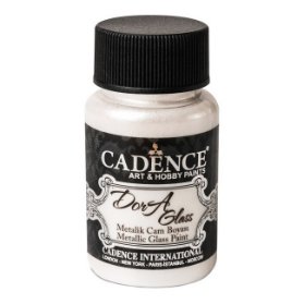 Metalická barva na sklo Cadence Dora Glass, 50 ml - pearl , perleťová