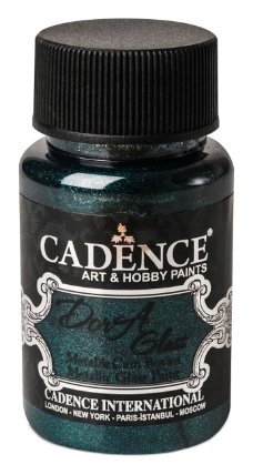 Metalická barva na sklo Cadence Dora Glass 50ml - petrolejová