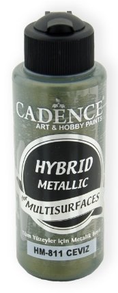 Metalická barva Hybrid Metalic, 120ml - oříšková zelená