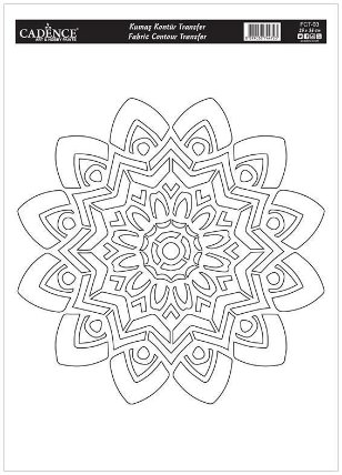 Transferový obrázek na textil Cadence 25x35 cm / Mandala 3