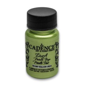 Metalická akrylová barva Cadence Dora Metalic - světle zelená / 50 ml