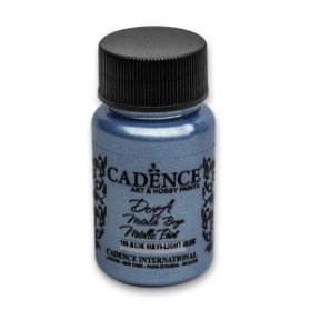 Metalická akrylová barva Cadence Dora Metalic - světle modrá / 50 ml