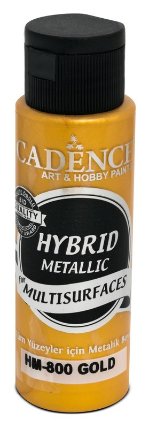Metalická barva na všechny povrchy Cadence Hybrid Metallic, 70 ml - gold, zlatá