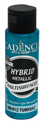 Metalická barva na všechny povrchy Cadence Hybrid Metallic, 70 ml - turquoise, tyrkysová