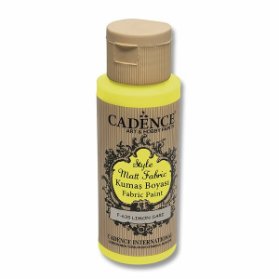 Textilní barva Cadence Style Matt Fabric - citrónová / 50 ml