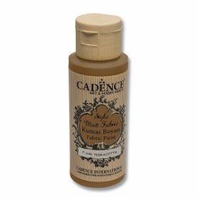 Textilní barva Cadence Style Matt Fabric - hnědá terakota / 50 ml