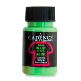 Textilní barva Cadence svítící ve tmě - zelená / 50 ml