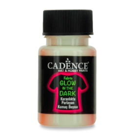 Textilní barva Cadence svítící ve tmě - světle zelená / 50 ml