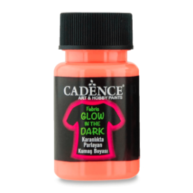 Textilní barva Cadence svítící ve tmě - oranžová / 50 ml