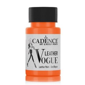 Barva na kůži Cadence Leather Vogue, 50 ml - orange, oranžová