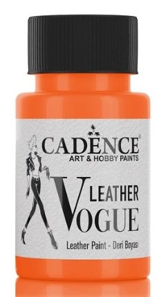Barva na kůži Cadence Leather Vogue, 50 ml - orange, oranžová
