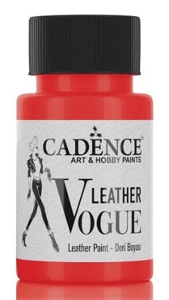 Barva na kůži Cadence Leather Vogue, 50 ml - red, červená