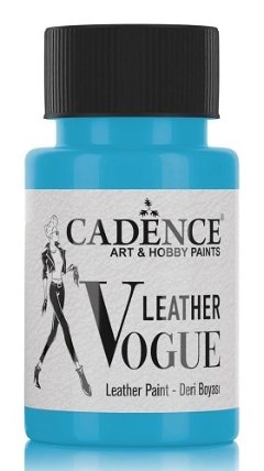 Barva na kůži Cadence Leather Vogue, 50 ml - light turquoise, sv. tyrkysová