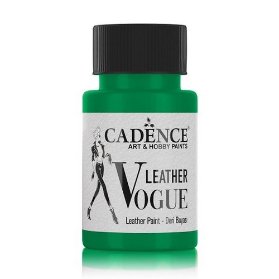Barva na kůži Cadence Leather Vogue, 50 ml - green, zelená