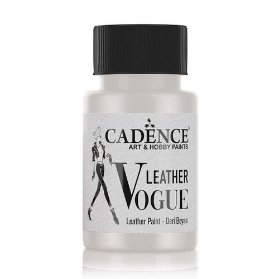 Metalická barva na kůži Cadence Leather Vogue, 50 ml - pearl, perleťová