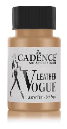 Metalická barva na kůži Cadence Leather Vogue, 50 ml - antique gold, antická zlatá