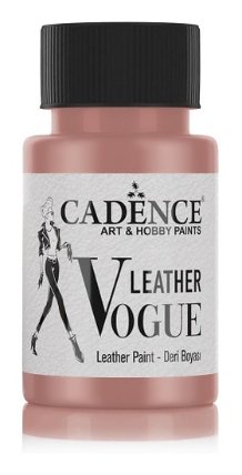 Metalická barva na kůži Cadence Leather Vogue, 50 ml - dried rose, starorůžová