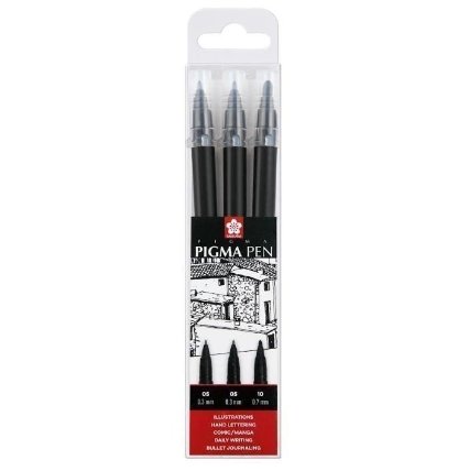 Sada Sakura Pigma Pen Black 3ks