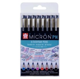 Pigma Micron PN Sakura - sada 8ks - různé odstíny