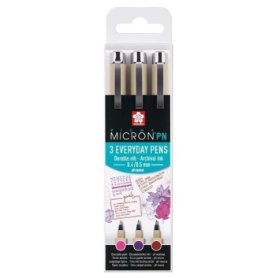 Pigma Micron PN Sakura - sada 3ks - různé odstíny