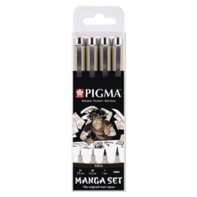 Sada 4 Pigma Sepia - Manga