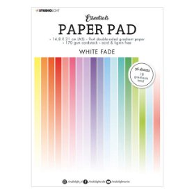 Blok barevných papírů Studio Light, 36 ks, 170g, A5 - barevné přechody do bílé