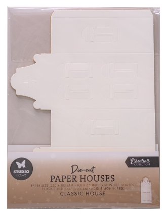 DIY Vánoční domečky Studio Light, 25x18,5 cm, 10 l. - Městský domek