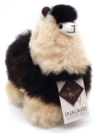 Plyšová hračka Alpaca SMALL – ESPRESSO