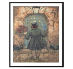 Grafix Diamantové malování 40 x 50 cm - Muž s růžemi