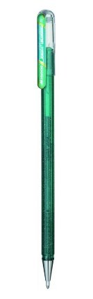 Pero gelové Pentel Hybrid Dual Metallic K110 - zelená/modrá 1mm