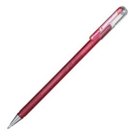 Pero gelové Pentel Hybrid Dual Metallic K110 - růžová 1mm