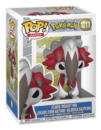 Funko POP Games: Pokémon - Lycanroc (Midnight Form) #1211