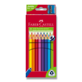 Pastelky Faber-Castell 116520 Junior Triangular 20 barev + ořezávátko