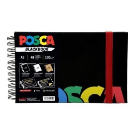 Černý skicák Posca A5