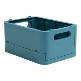 Smart case - skládací úložný box, recyklovaný PP, MINI, petrolejový