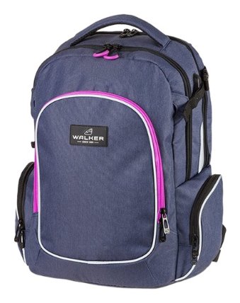 Školní batoh Walker Campus Evo Wizzard Blue Ivy/Pink