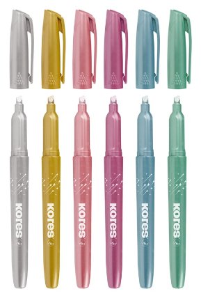 Zvýrazňovače třpitivé Glitter Text Marker 6ks