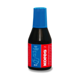 Razítkovací barva Kores - 28 ml modrá