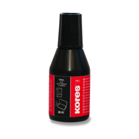 Razítkovací barva Kores - 28 ml černá
