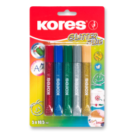Kores Glitter glue 5 x 10,5 ml