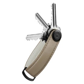 Orbitkey 2.0 Pebbled Leather - Ecru