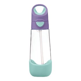 Lahev na pití s brčkem 600 ml - lilac pop