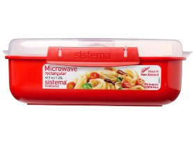 Sistema Krabička na ohřev jídla Microwave 1,25 l červená