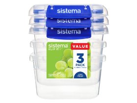 Sistema 3 krabičky na potraviny KLIP IT + 2 klipy 400 ml