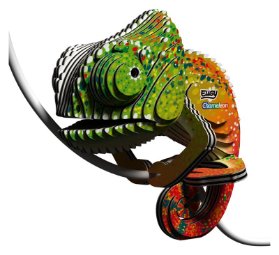 EUGY 3D kartonová skládačka - Chameleon