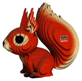 EUGY Veverka 3D kartonová skládačka